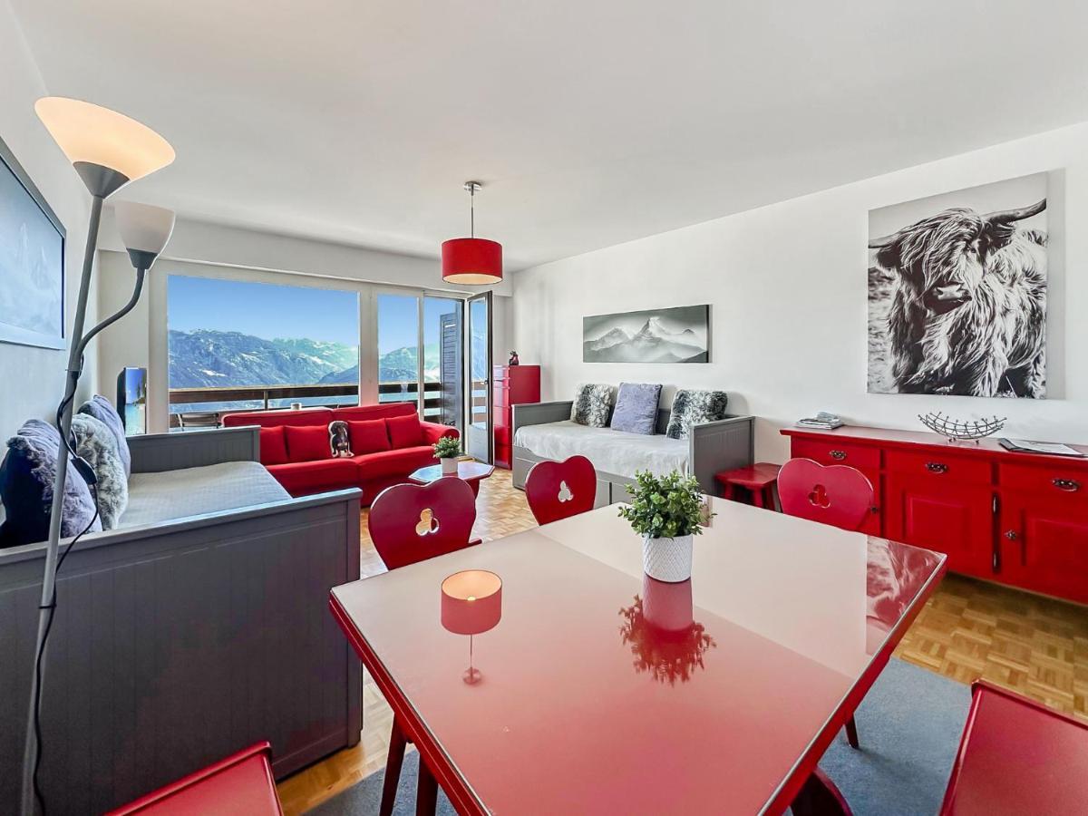 Apartamento Pied-A-Terre In Crans-Montana, Pool And View - Swiss Alps Exterior foto
